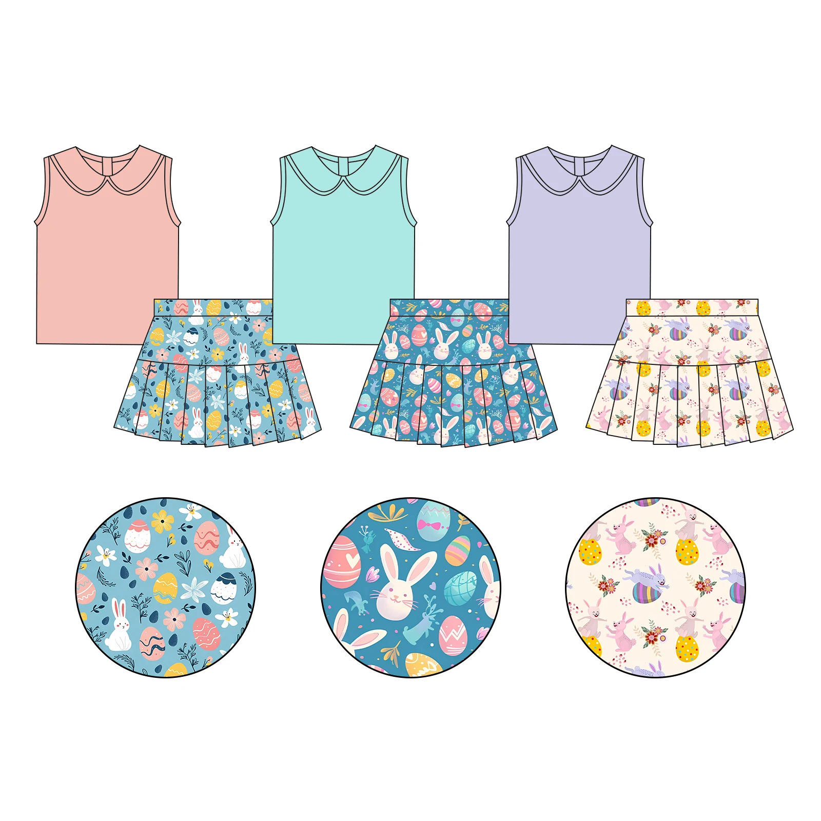 New Selling Summer Baby Girl Clothes Sports Fitness Yoga Wear Girls Dress Sleeveless Custom Color Kids Dresses for Girls