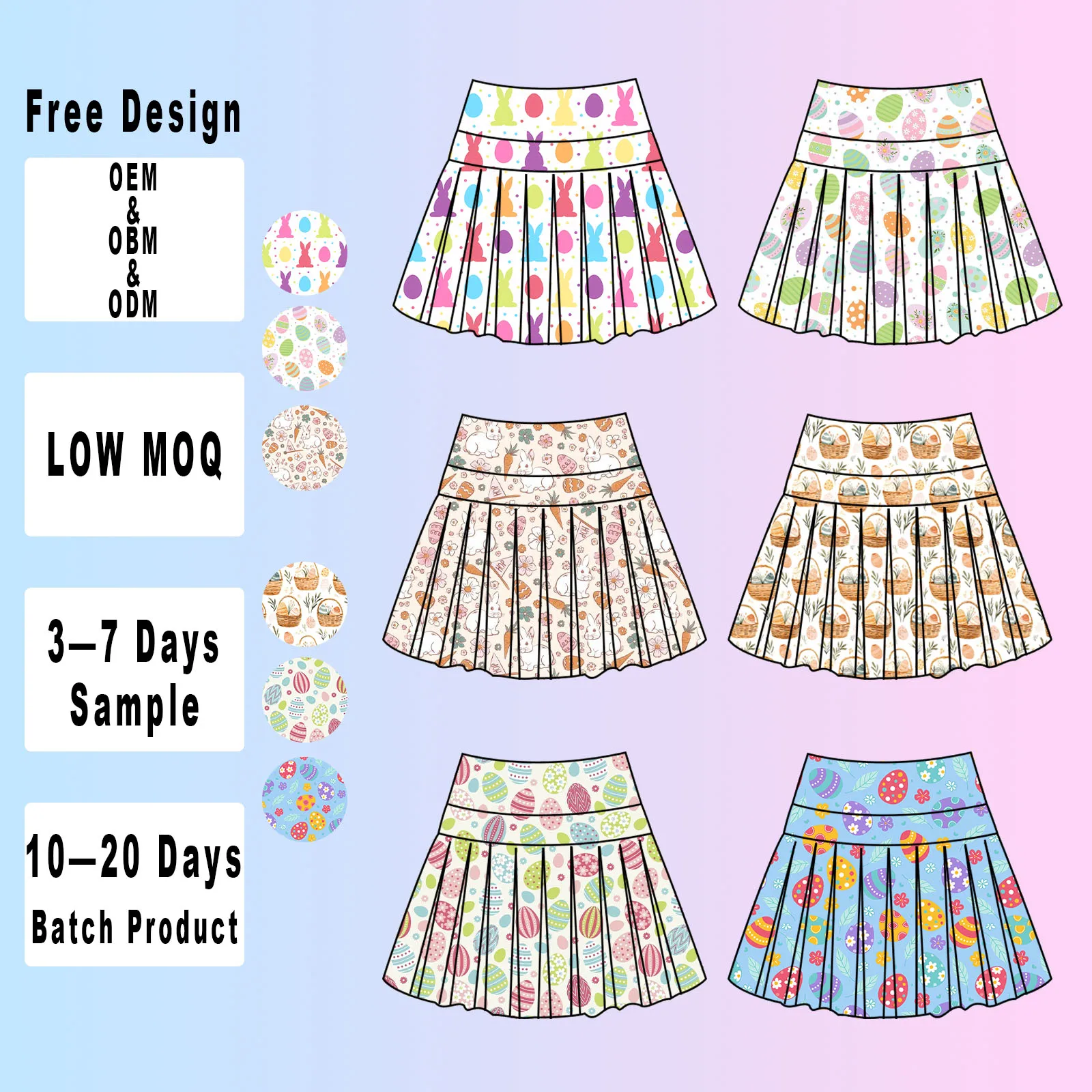 Customized Color Easter High Quality Girls Yoga Fitness Skirt Wave Line High Waist Outdoor Sports Skirt