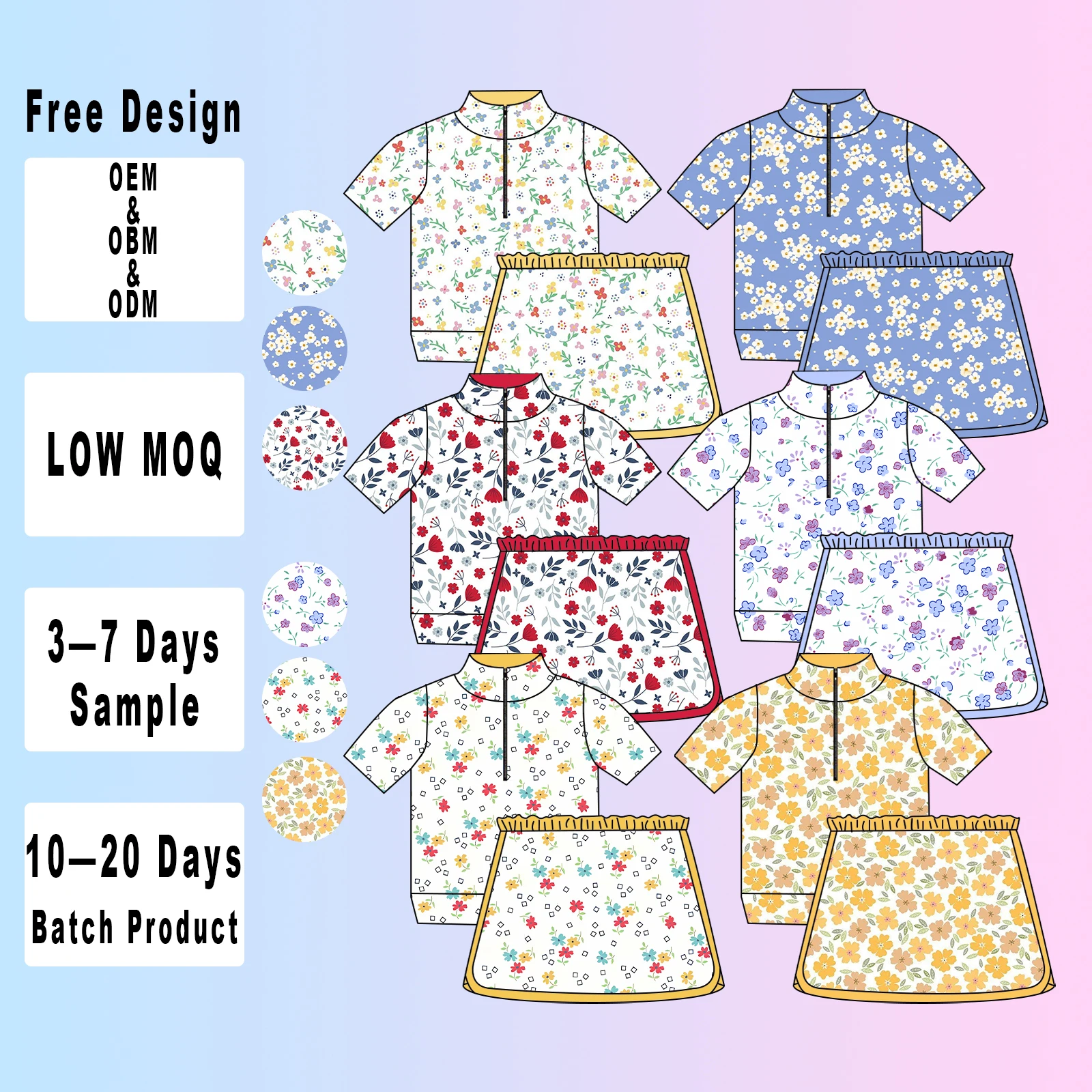 girls active outfit factory direct production