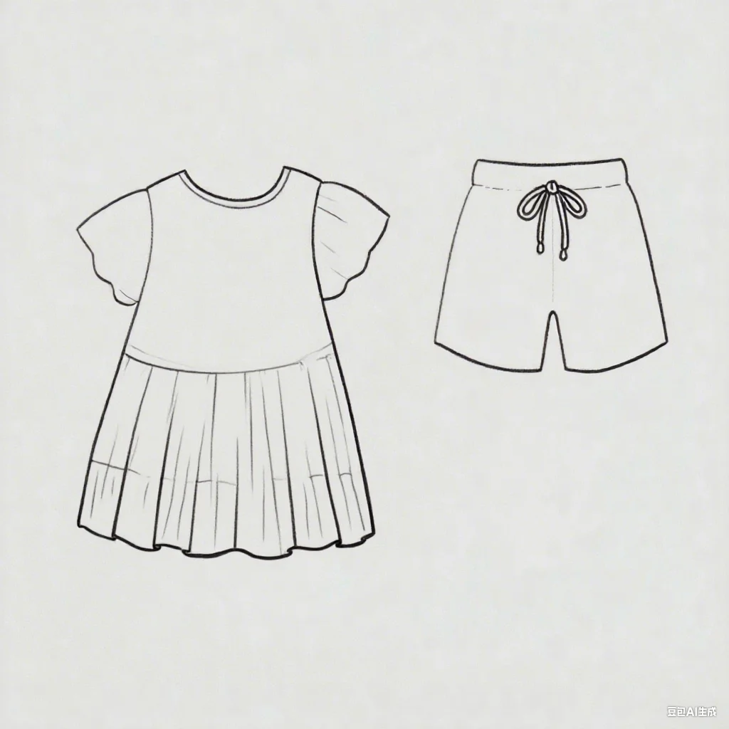 girls active dress with shorts factory direct production