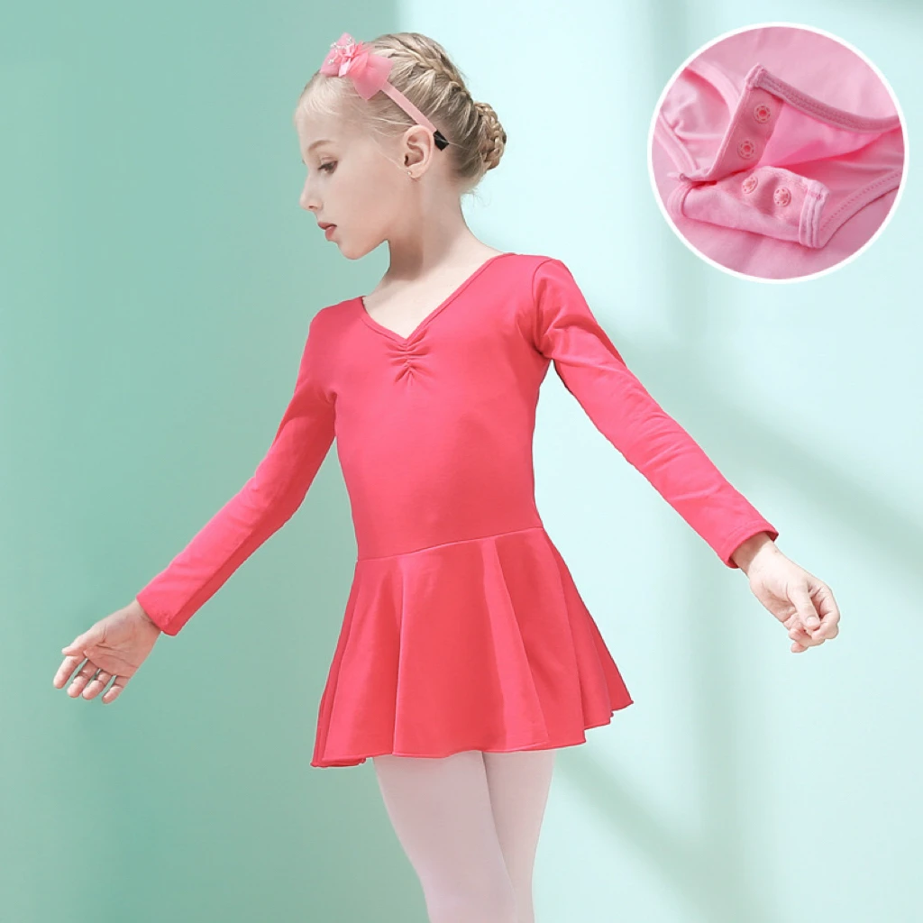 Girls' Dancewear Yoga Fabric Kids Summer Yoga Gym Dresses Little Girls Fitness Apparels Private Label Custom Pattern Yoga - Image 4