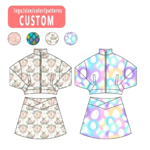 Customize Tennis Wear for Women Sexy Tennis Wear Suit Set Tennis Wear Skorts Tennis Wear Suit Sports Wear Bale for Kids