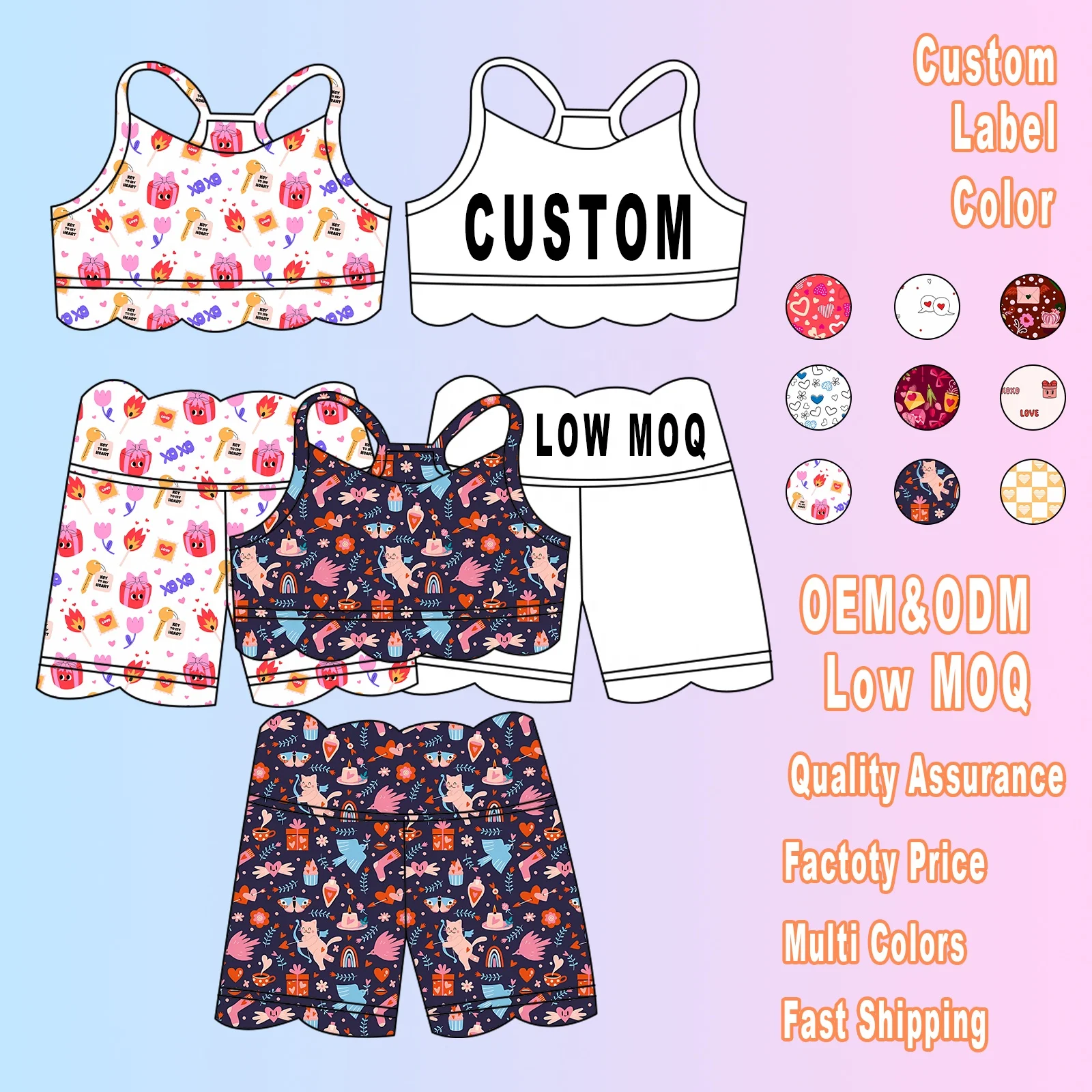 lightweight girls activewear factory factory direct production