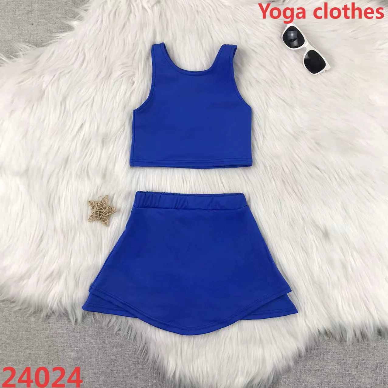 Comfortable Kids Yoga Clothing Set Printed Comfy Material for Girls Longevity Oriented Children's Yoga Apparel - Image 3