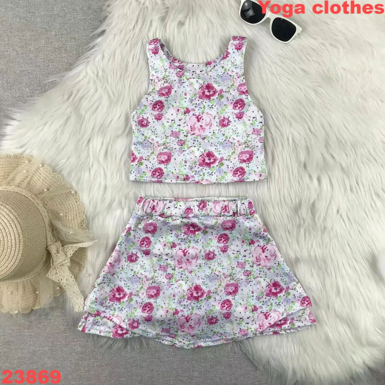 Baseball Baby Sportswear Girls Tennis Skirt and Children Yoga Suit Breathable Workout Clothes for Kids Girls Clothing Sets - Image 4