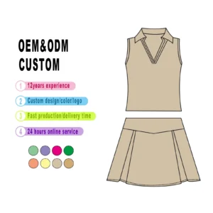 Baby Girls Yoga Active Wear Two-Piece Sleeveless Eco-Friendly Casual Solid Summer Clothing Set for Athletic Gym Tennis Running